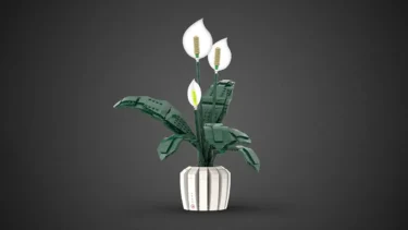 人気の観葉植物「ピースリリー」がレゴ(R)アイデアレビュー進出 | 2025年第2回1万サポート獲得デザイン紹介