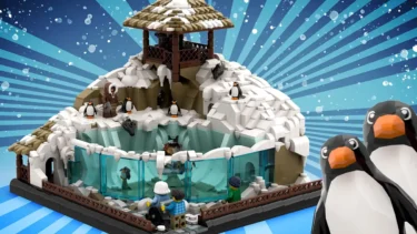 すべり台でさらに勢いを増す「スライディング王国 – ペンギン動物園」がレゴ(R)アイデアレビュー進出 | レゴ(R)ブロック製品化 候補作品紹介