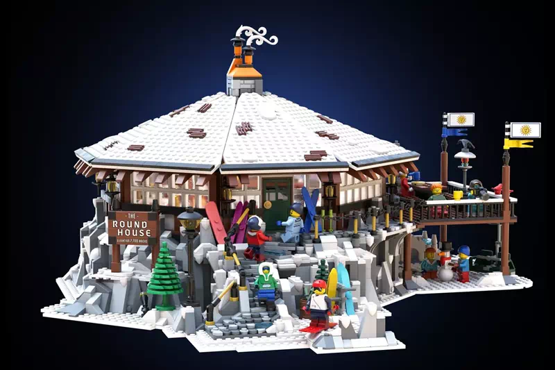 Idaho's Retreat 'Round House Ski Lodge' Advances to LEGO® Ideas Review (2025-2026 New Set Candidate) | Introducing 10,000 Supporter Design from 3rd Round of 2024