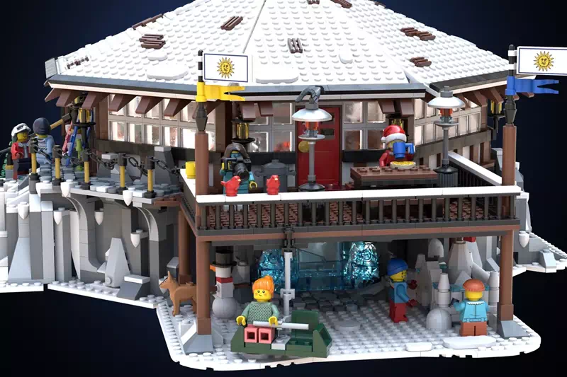 Idaho's Retreat 'Round House Ski Lodge' Advances to LEGO® Ideas Review (2025-2026 New Set Candidate) | Introducing 10,000 Supporter Design from 3rd Round of 2024