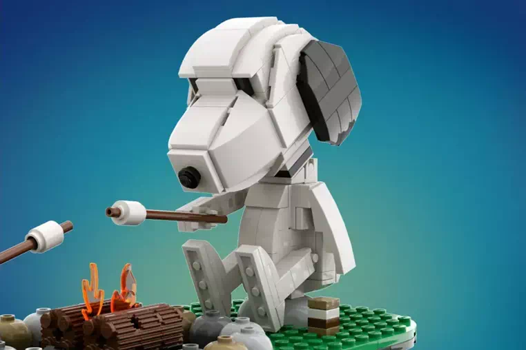 Snoopy's Campfire: A Step Closer to Becoming a LEGO Set with 10,000 Votes!