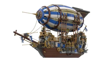 レゴ(R)アイデアで『スチームパンク飛行船』が製品化レビュー進出！2022年第1回1万サポート獲得デザイン紹介