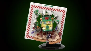 ピザを突き破りヒーロー登場！「ニンジャタートルズ：カワバンガ！」がレゴ(R)アイデアレビュー進出 | 2025年第2回1万サポート獲得デザイン紹介