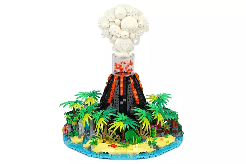 レゴ(R)アイデアで「動く火山」が製品化レビュー進出！