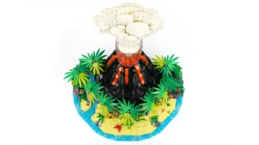 溶岩ドバー！「噴火する火山」がレゴ(R)アイデアレビュー進出(2026～2027新作候補) | 2025年第2回1万サポート獲得デザイン紹介