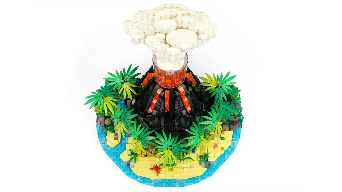 レゴ(R)アイデアで「動く火山」が製品化レビュー進出！