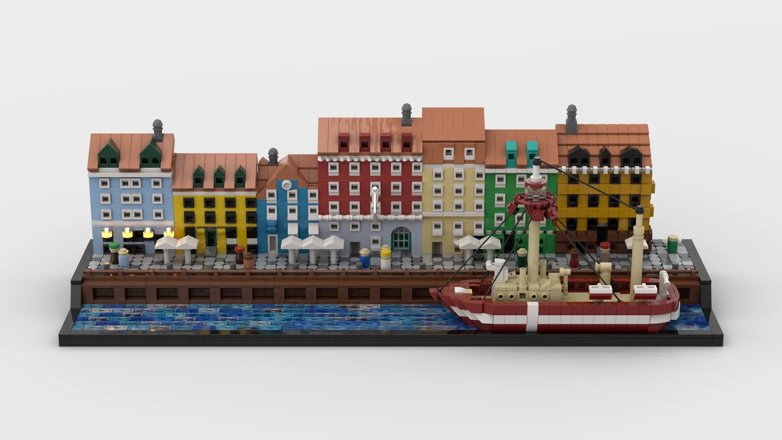 レゴ(R)アイデアで『コペンハーゲンのニューハウン』が製品化レビュー進出！2021年第2回1万サポート獲得デザイン紹介