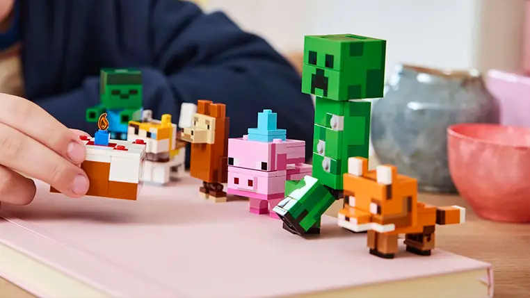 Join the Fun with LEGO(R) Minecraft: New 'Baby Pig's Birthday Celebration' Character Pack Launching This October