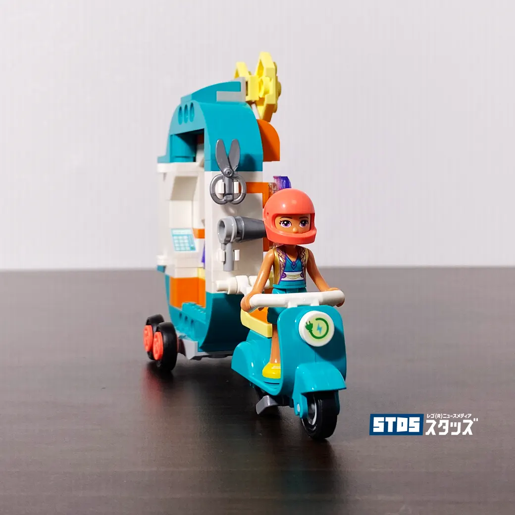 レゴ(R)レビュー『ファッションショップワゴン 41719』電動バイクで移動できるおしゃれアイテムたくさんのお店、アクションあり | レゴ(R)フレンズ