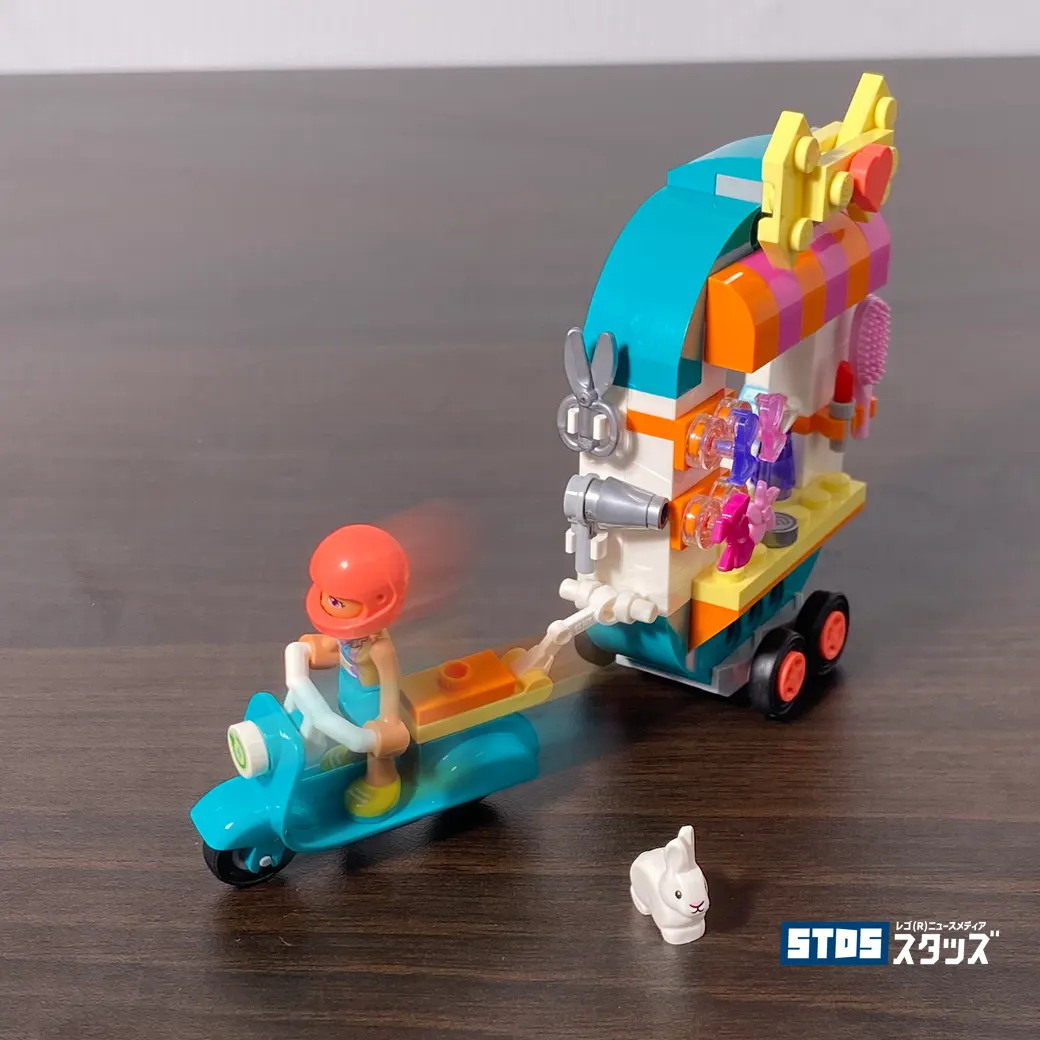 LEGO(R) Review 'Mobile Fashion Boutique 41719': Stylish items that can be moved with an electric bike, lots of shops, and action | LEGO(R) Friends