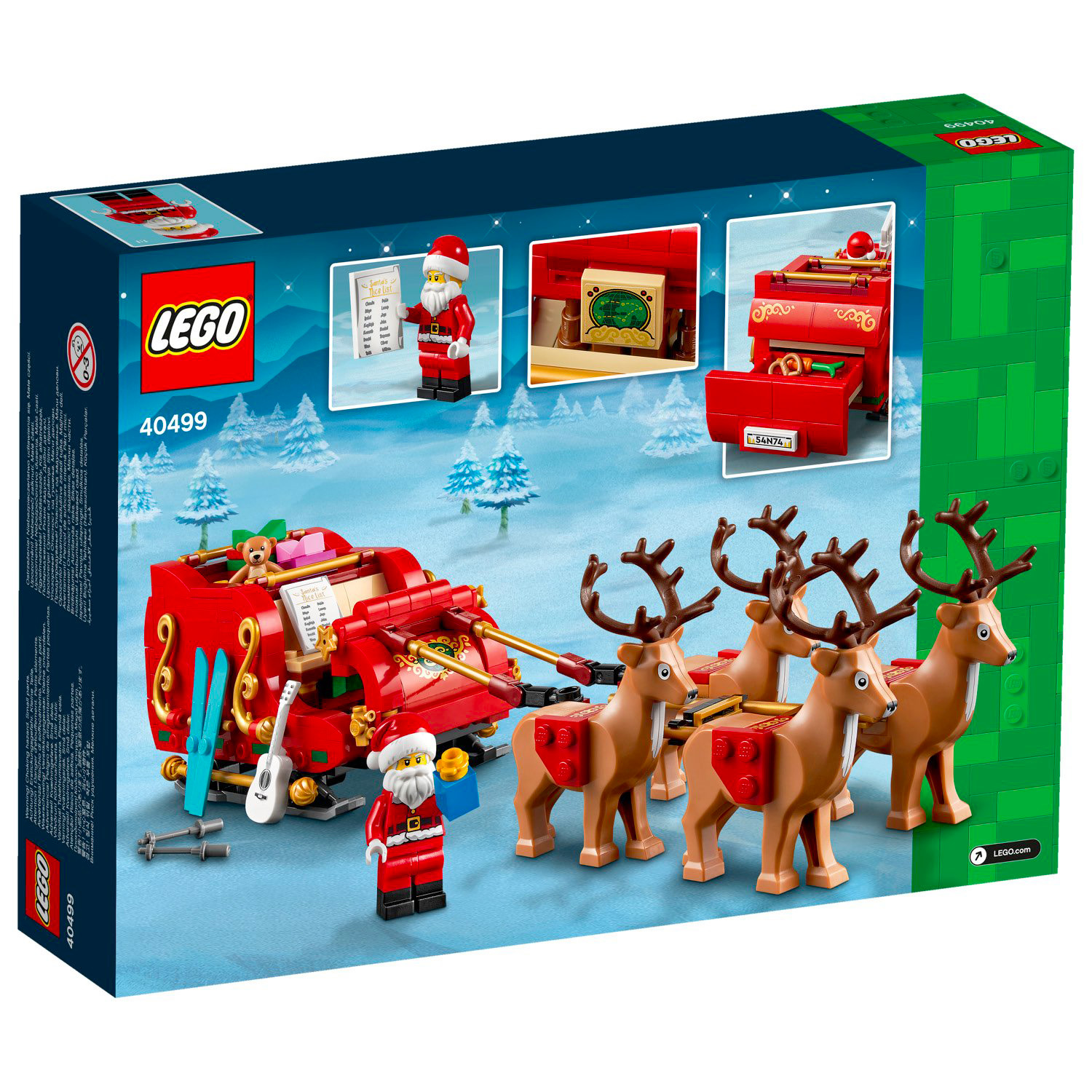 10月1日発売レゴ(R)クリスマス『40499 サンタのそり』新製品情報(2021