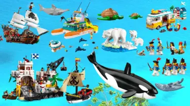 夏休みにおすすめのレゴ(R)セット紹介！海やビーチ、海の生き物、船、北極など夏もレゴ(R)ブロックで遊ぼう、海遊びのアドバイスもあり