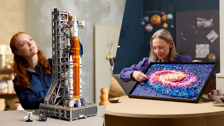 宇宙探求心を刺激する大人のレゴ(R)ブロック「NASAアルテミスSLSと天の川銀河」が5月15日に新発売！今なら宇宙がテーマの購入特典ももらえる