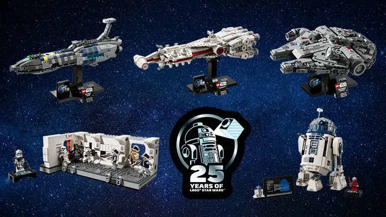 予約スタート！レゴ(R)スター・ウォーズ25周年記念セットはミレニアム・ファルコンやダース・ベイダー、R2-D2などスター・ウォーズファンのコレクション欲を刺激するラインナップ