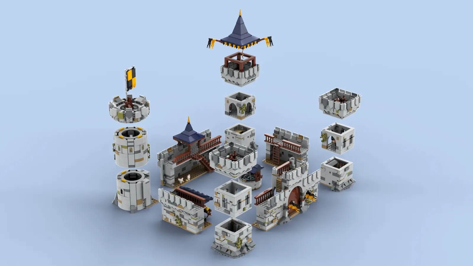 レゴ(R)アイデアで『中世の前哨基地』が製品化レビュー進出：2021年第3回1万サポート獲得デザイン紹介