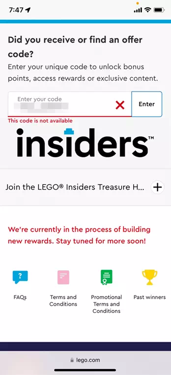 レゴ(R)INSIDERS(インサイダー)スタート！たくさんポイントがもらえる新しいプログラムにVIPがリニューアル