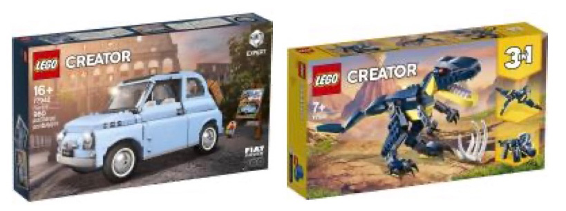 レゴ(R)『フィアット500』と『恐竜』が新色で発売見込み