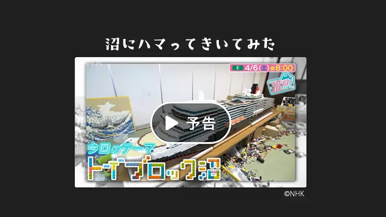 4/6(土)NHK『沼にハマってきいてみた』でブロック玩具特集放送
